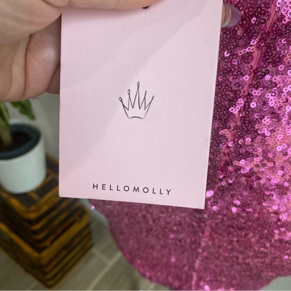 Hello Molly Glittering Pink Mini Dress - Picture 11 of 15